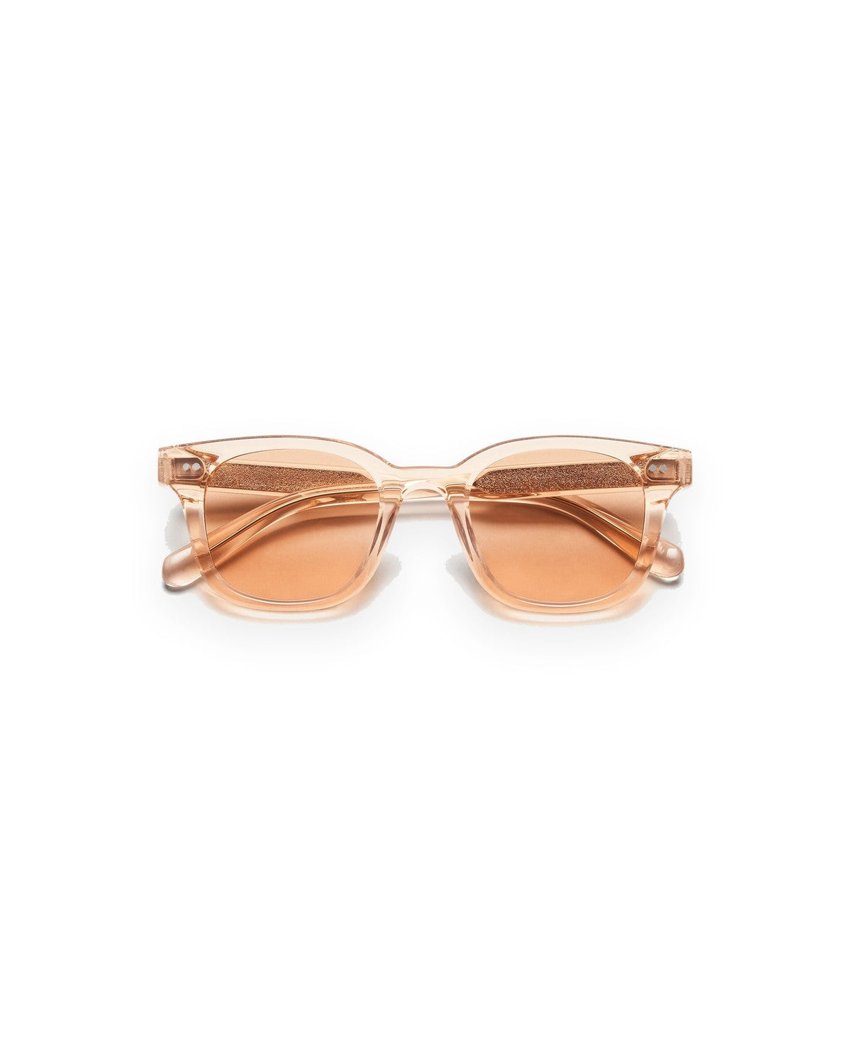 Front view of CHIMI 02 Light Orange sunglasses.