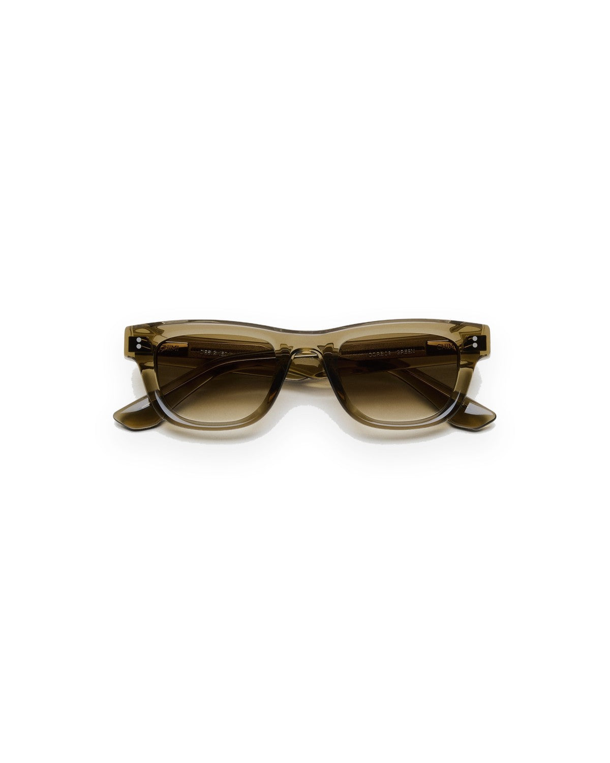 Front view of CHIMI 08 Green sunglasses.