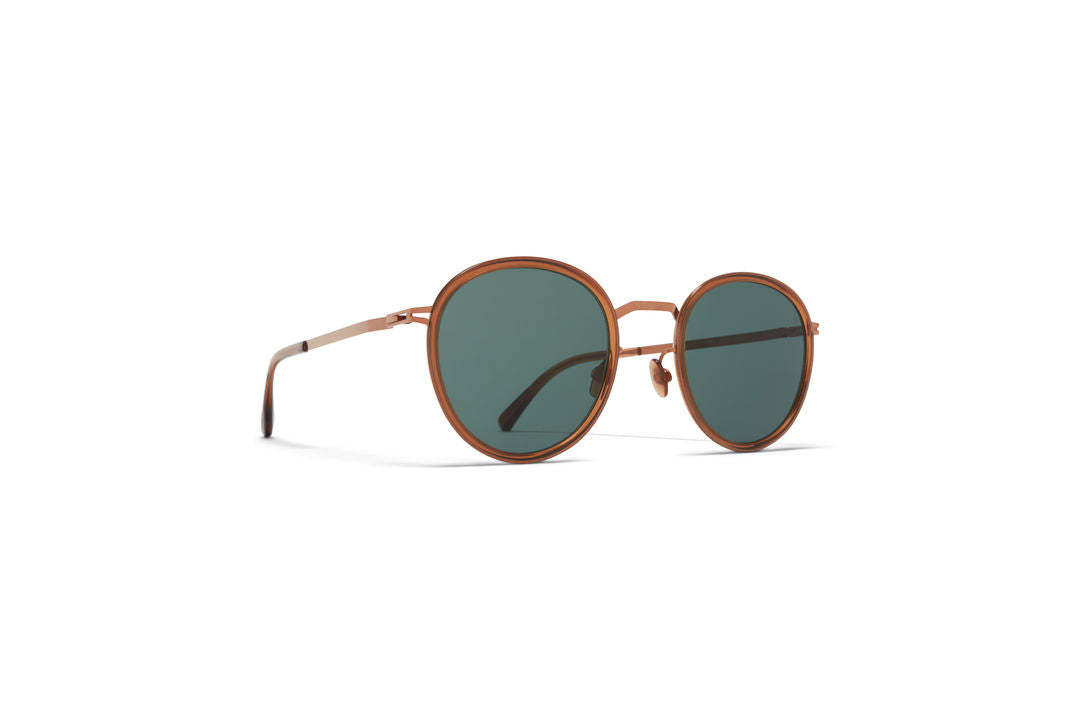 MYKITA TUVA A40 Shiny Copper/Topaz / Dark Green Solid