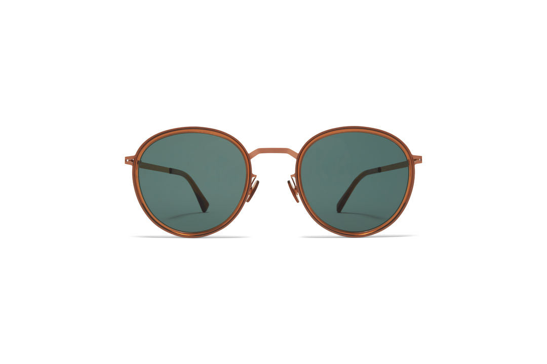 MYKITA TUVA A40 Shiny Copper/Topaz / Dark Green Solid