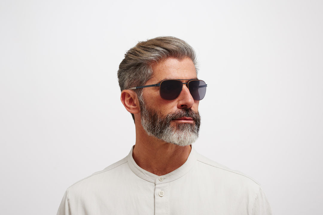 MYKITA CALEB Indigo/Orange / Polarized Pro Hi-Con Grey