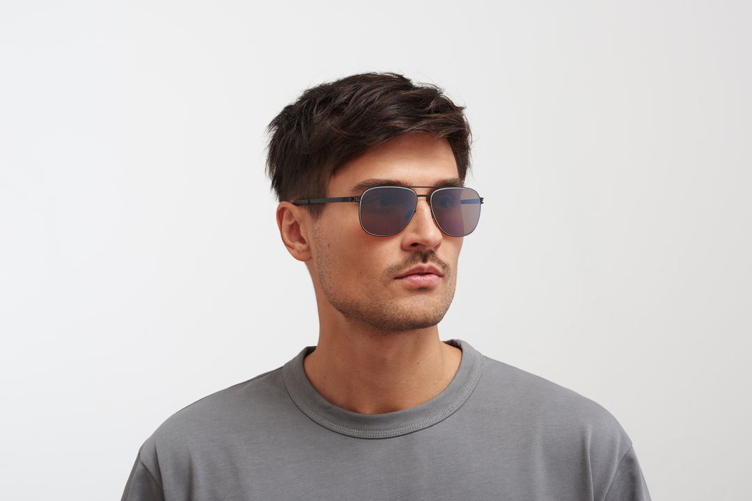 MYKITA CALEB Black/White / PolPro Hi-Con BrownSilverFlash