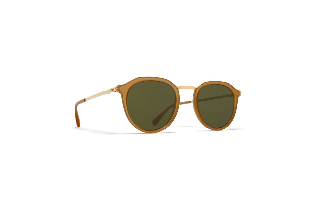 MYKITA PAULSON A56 Glossy Gold/Brown Dark Bro / Raw Green Solid