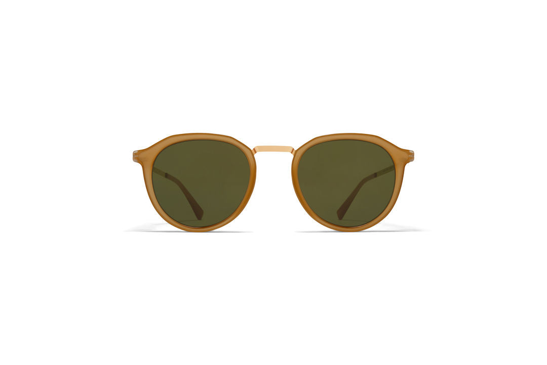 MYKITA PAULSON A56 Glossy Gold/Brown Dark Bro / Raw Green Solid