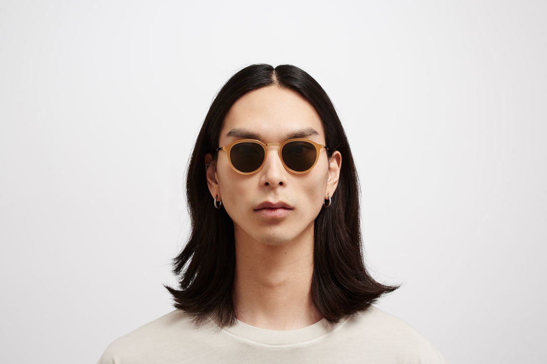 MYKITA PAULSON A56 Glossy Gold/Brown Dark Bro / Raw Green Solid