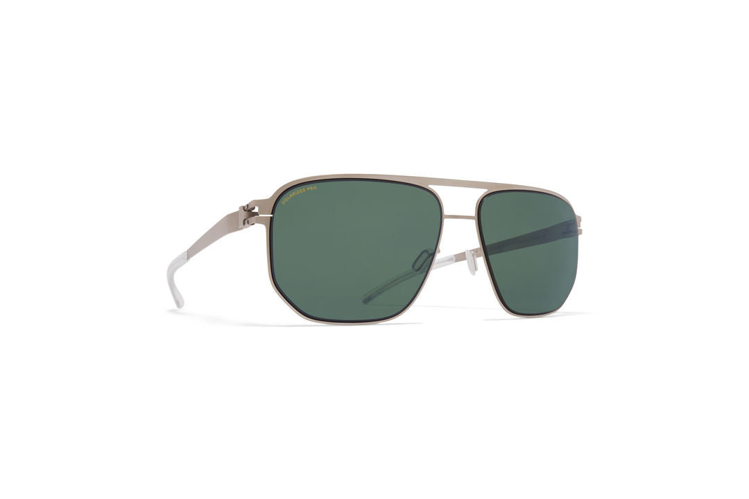 MYKITA PERRY Matte Silver/Black / Polarised Pro Green 15