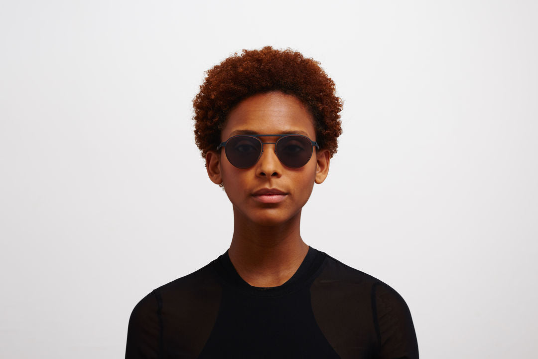 MYKITA BRADLEY Indigo/Orange / Polarized Pro Hi-Con Grey