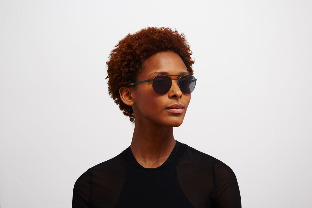 MYKITA BRADLEY Indigo/Orange / Polarized Pro Hi-Con Grey