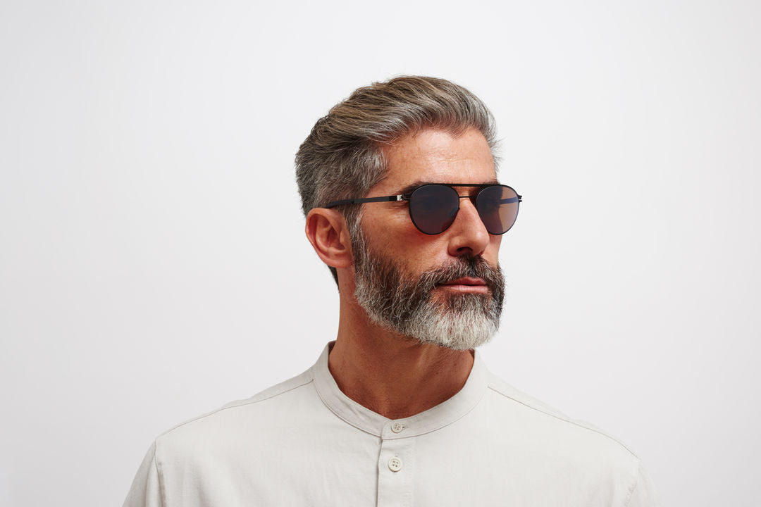 MYKITA BRADLEY Jet Black/Mole Grey / PolPro Hi-Con BrownSilverFlash