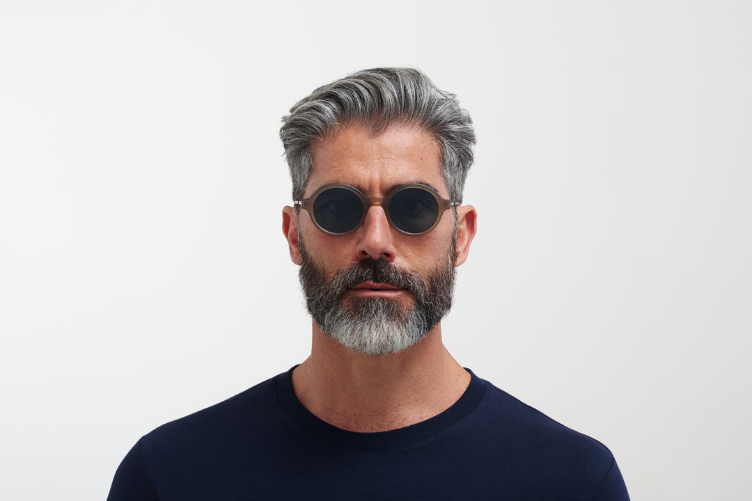 MYKITA ESBO C106 Matte Taupe/Shiny Graphit / Polarized Pro Ocean Blue