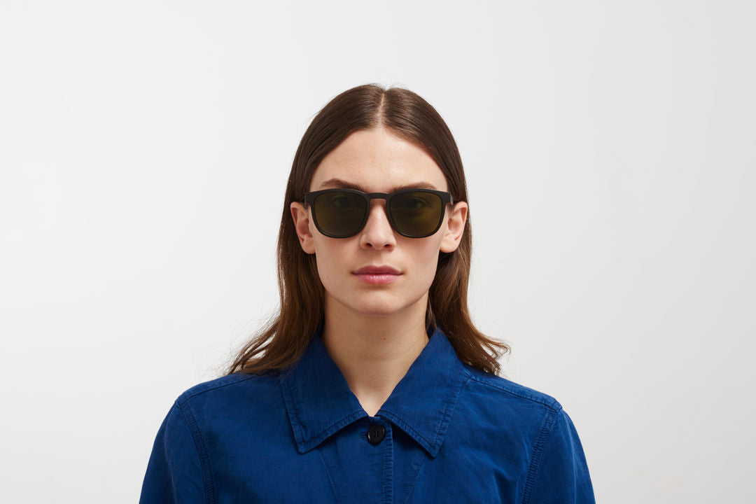 MYKITA LOVELL MD22 Ebony Brown / Green Solid