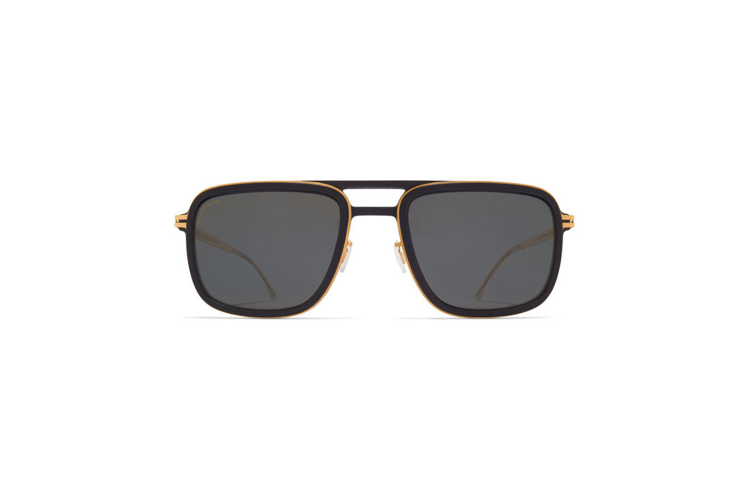 MYKITA SPRUCE MH7 Pitch Black/Glossy Gold / Polarized Pro Hi-Con Grey