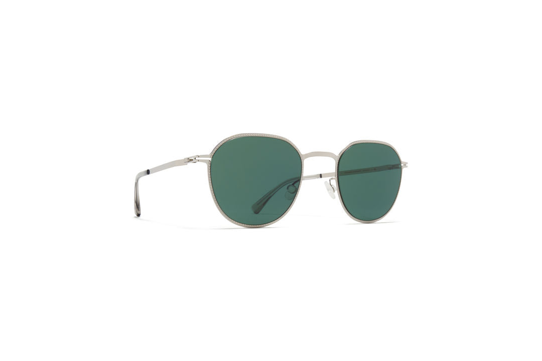MYKITA TALVI Shiny Silver / Dark Green Solid