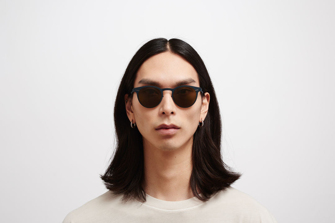 MYKITA RILEY Indigo / Raw Brown Solid