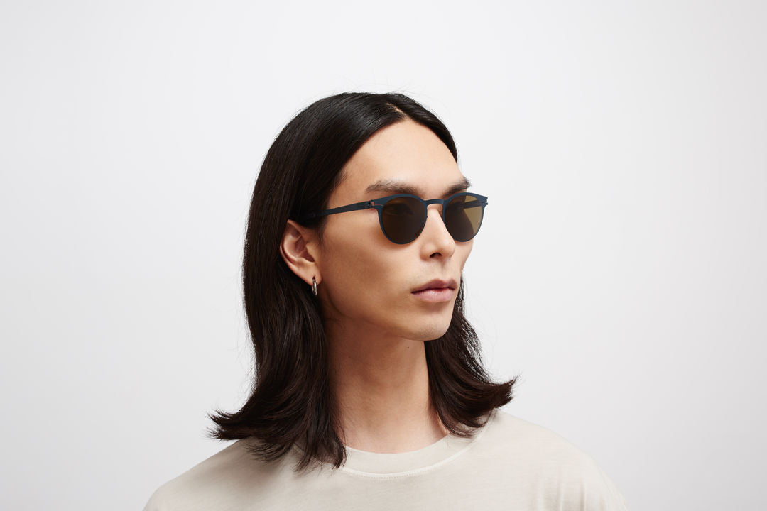 MYKITA RILEY Indigo / Raw Brown Solid