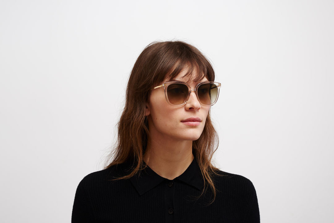 MYKITA VISKA C1 Champagne/Glossy Gold / Raw Brown Gradient