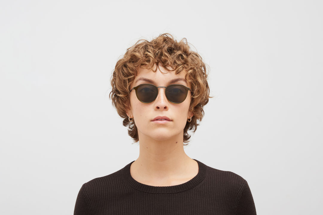 MYKITA PAULSON A67 Graphite/Peridot / Raw Brown Solid