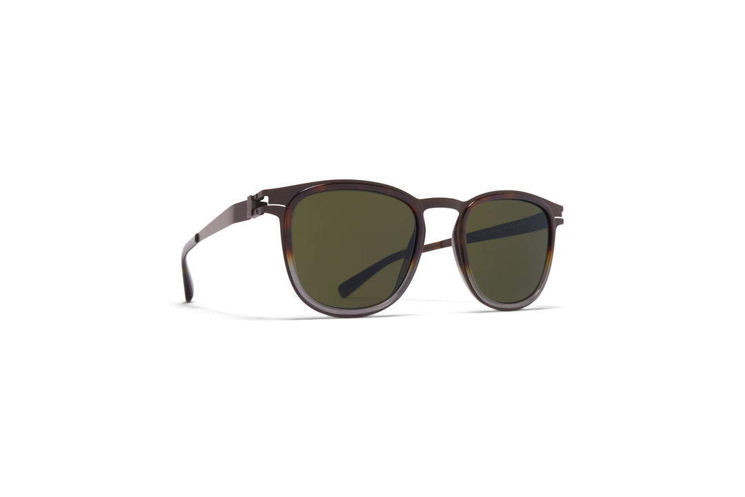 MYKITA CANTARA A63 Dark Brown/Santiago Gradie / Raw Green Solid