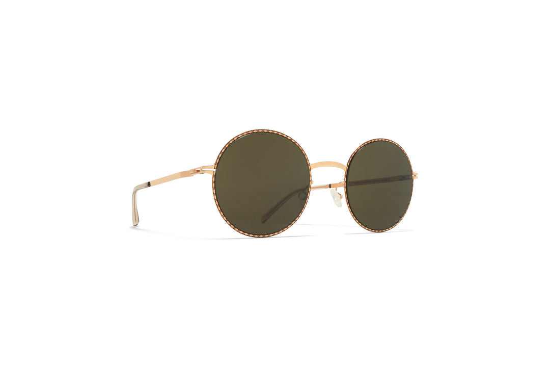 MYKITA LALE Champagne Gold/Black / Raw Green Solid