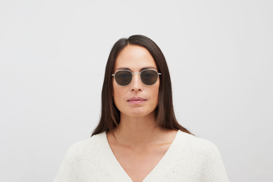 MYKITA TALVI Silver/Black / Raw Green Solid