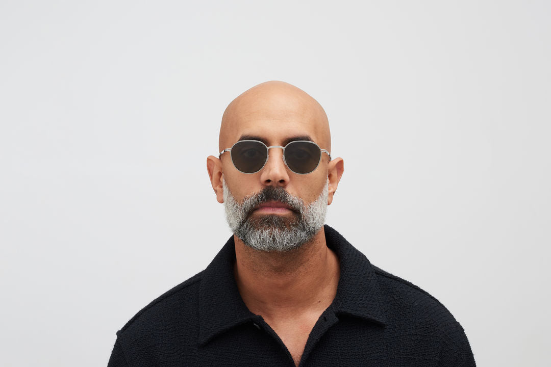 MYKITA TALVI Silver/Black / Raw Green Solid