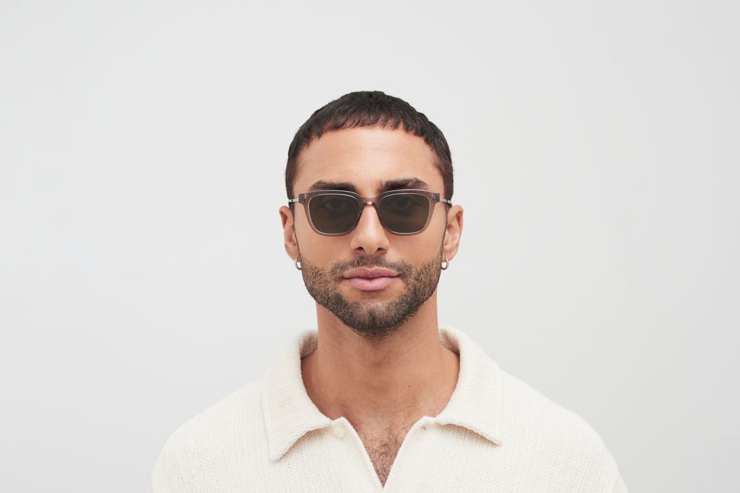 MYKITA HOLM C153 Clear Ash/Graphite / Raw Green Solid