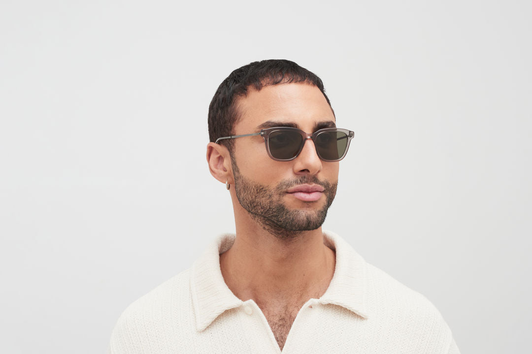 MYKITA HOLM C153 Clear Ash/Graphite / Raw Green Solid
