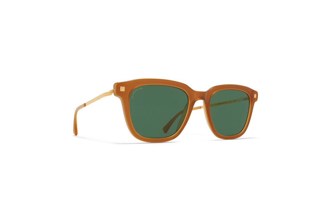 MYKITA HOLM C99 Brown Dark Brown/Glossy Go / Polarized Pro Green 15