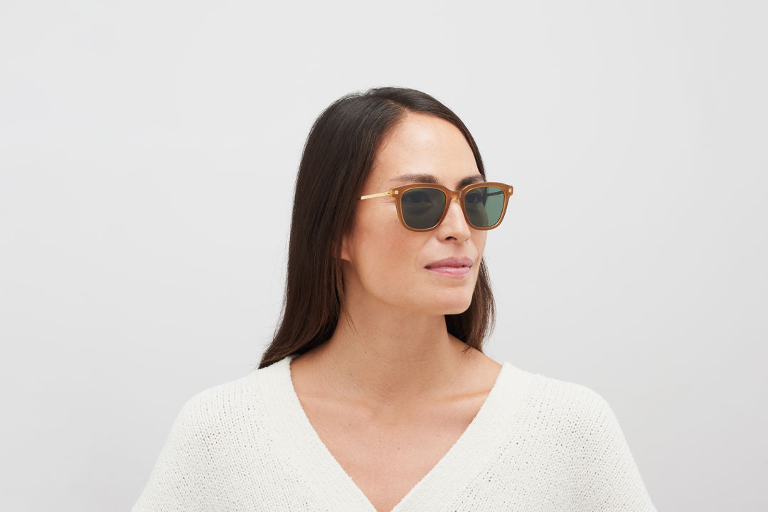 MYKITA HOLM C99 Brown Dark Brown/Glossy Go / Polarized Pro Green 15