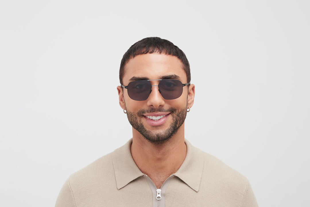 MYKITA ANGUS Black/White / Polarized Pro Hi-Con Grey