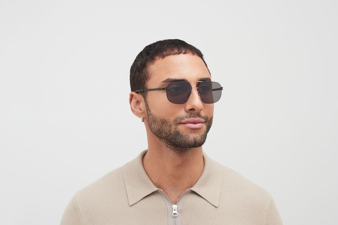 MYKITA ANGUS Black/White / Polarized Pro Hi-Con Grey