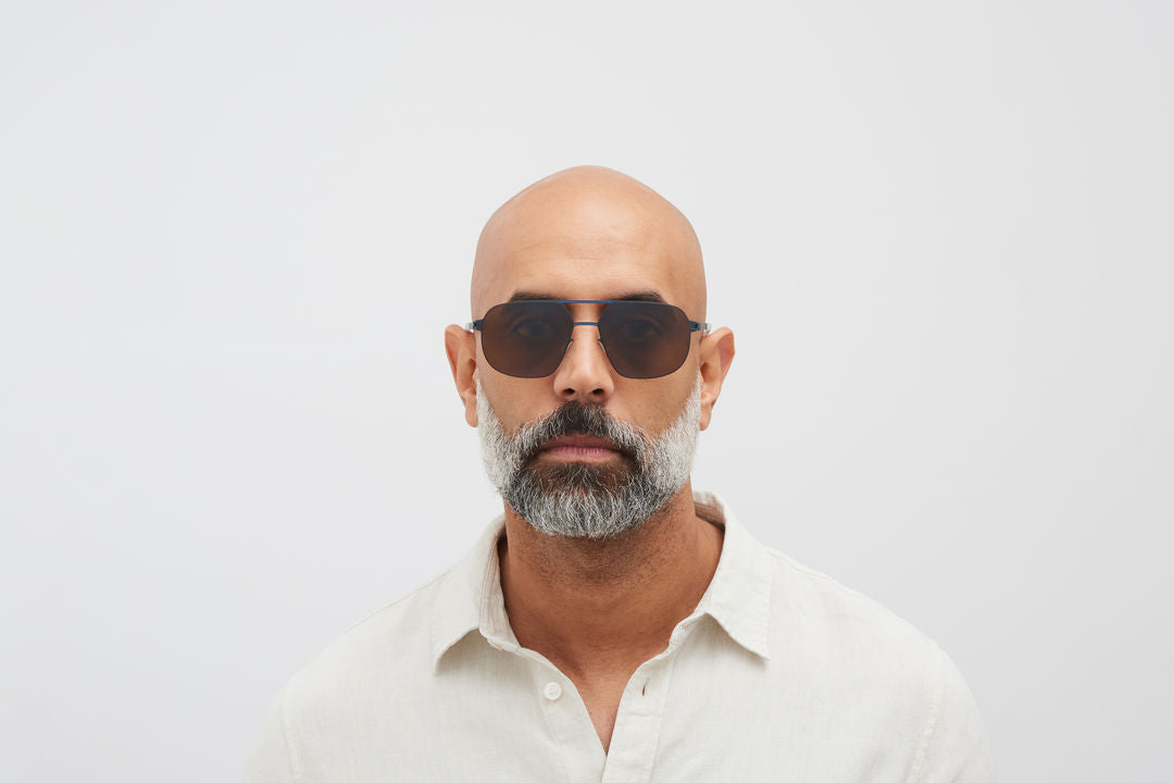 MYKITA ANGUS Indigo/Yale Blue / Polarized Pro Amber Brown
