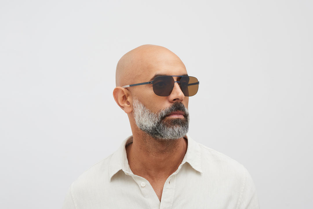 MYKITA ANGUS Indigo/Yale Blue / Polarized Pro Amber Brown