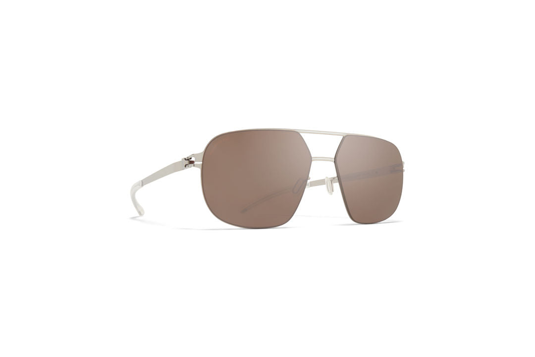 MYKITA ANGUS Silver/White / PolPro Hi-Con BrownSilverFlash
