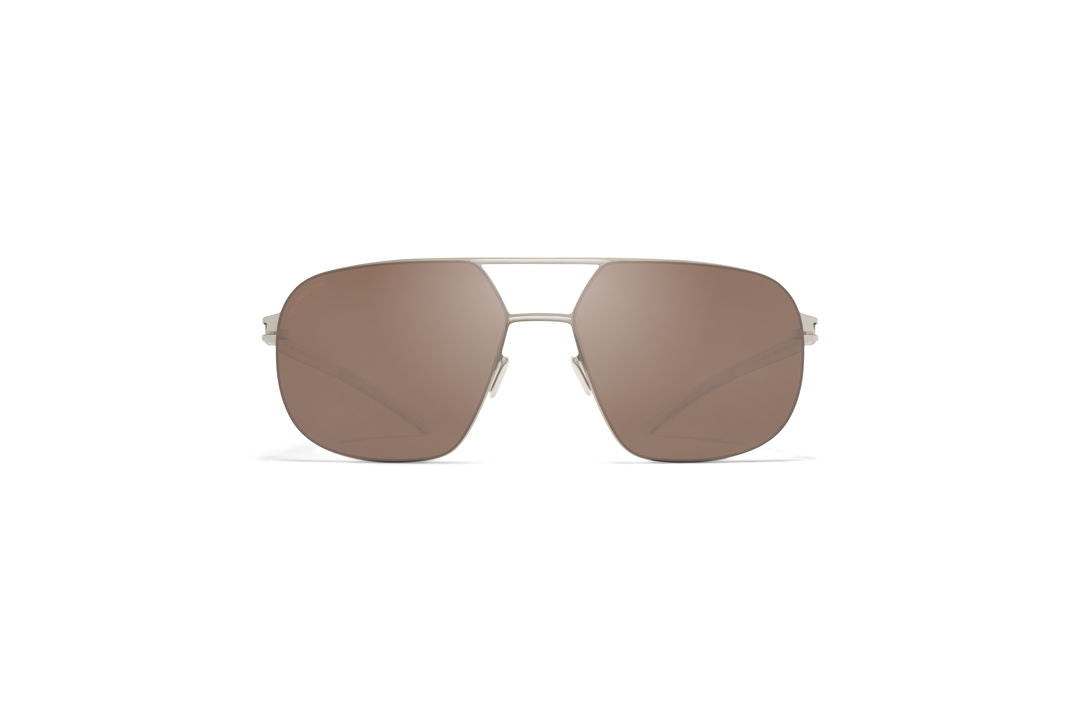 MYKITA ANGUS Silver/White / PolPro Hi-Con BrownSilverFlash