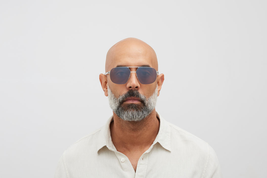 MYKITA ANGUS Silver/White / PolPro Hi-Con BrownSilverFlash