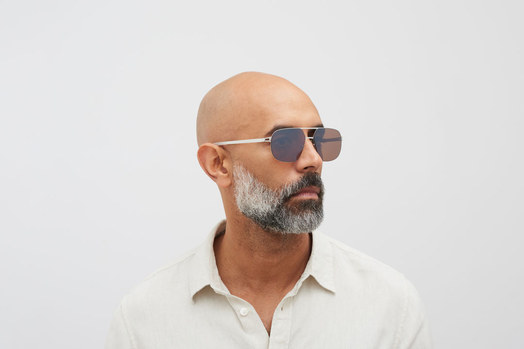 MYKITA ANGUS Silver/White / PolPro Hi-Con BrownSilverFlash