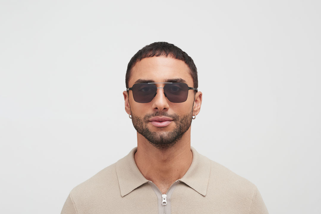 MYKITA BERNIE Black/White / Polarized Pro Hi-Con Grey