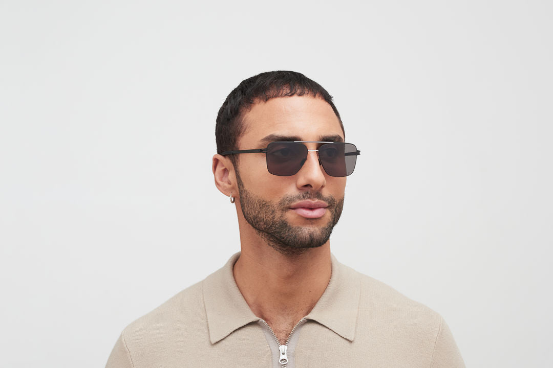 MYKITA BERNIE Black/White / Polarized Pro Hi-Con Grey