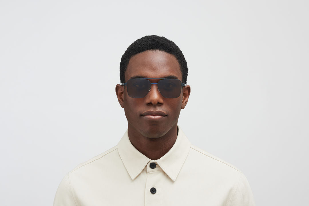 MYKITA BERNIE Indigo/Yale Blue / Polarized Pro Amber Brown