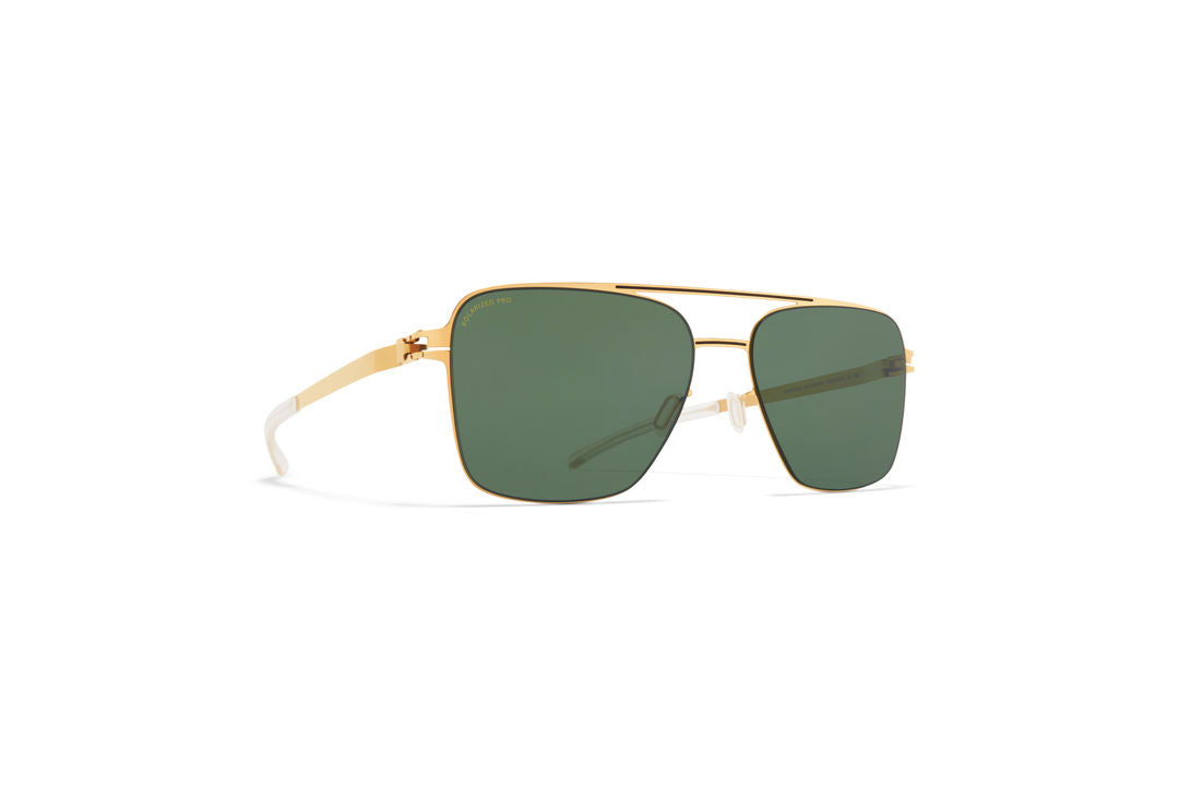 MYKITA BERNIE Gold/Black / Polarized Pro Green 15