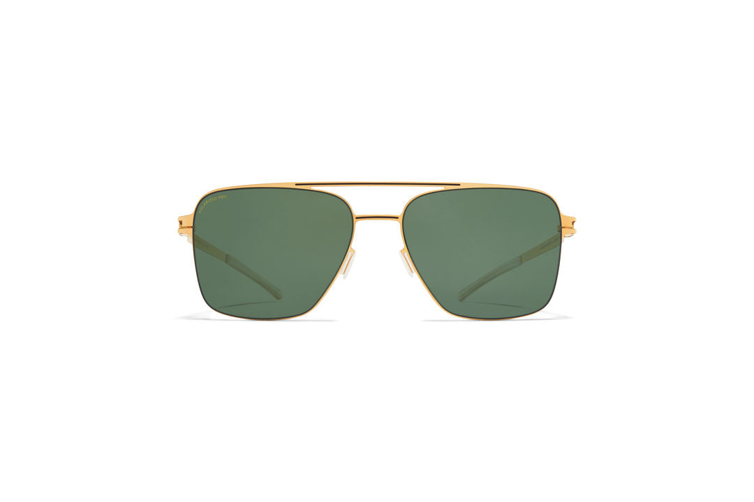 MYKITA BERNIE Gold/Black / Polarized Pro Green 15
