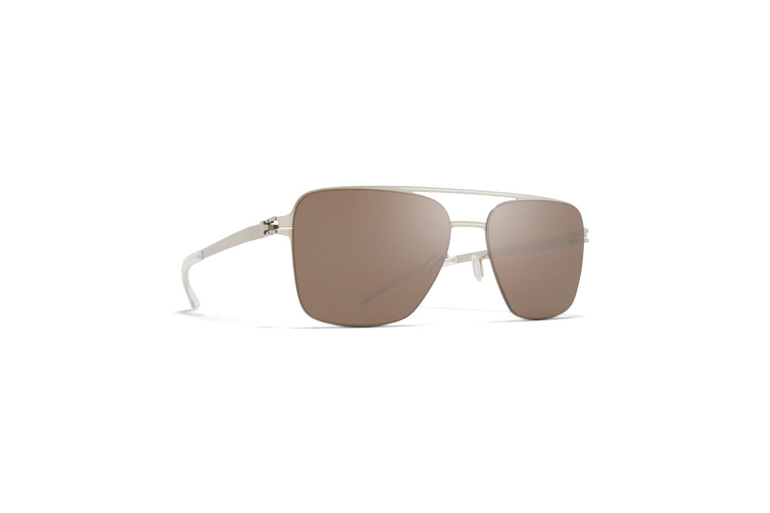 MYKITA BERNIE Silver/White / PolPro Hi-Con BrownSilverFlash