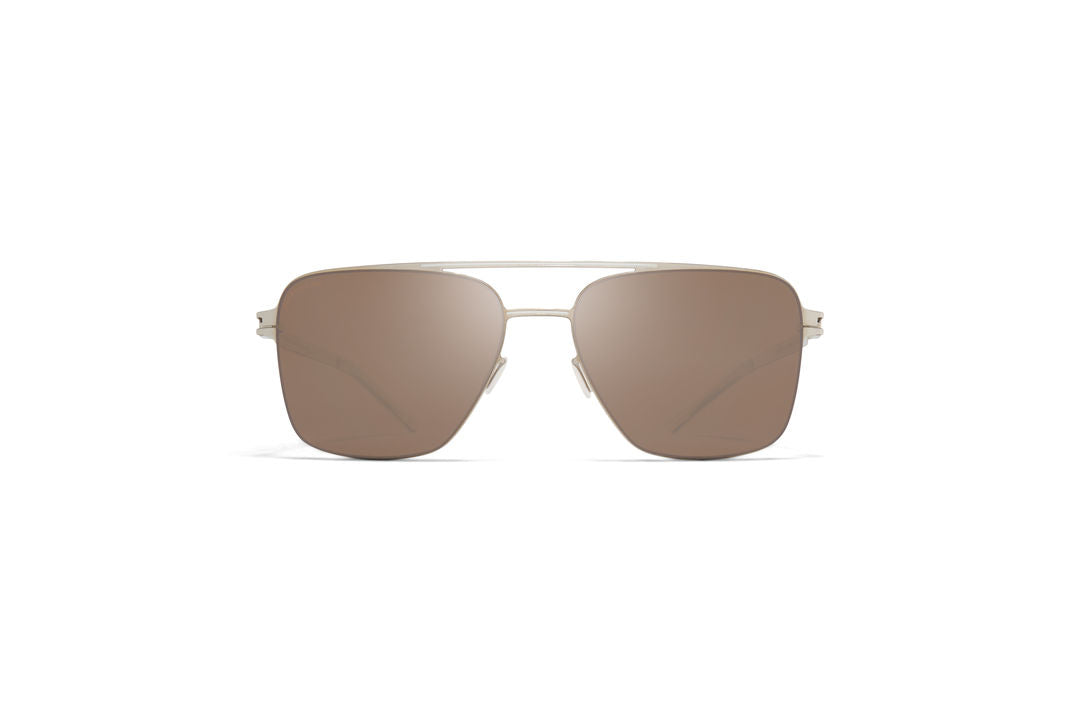 MYKITA BERNIE Silver/White / PolPro Hi-Con BrownSilverFlash