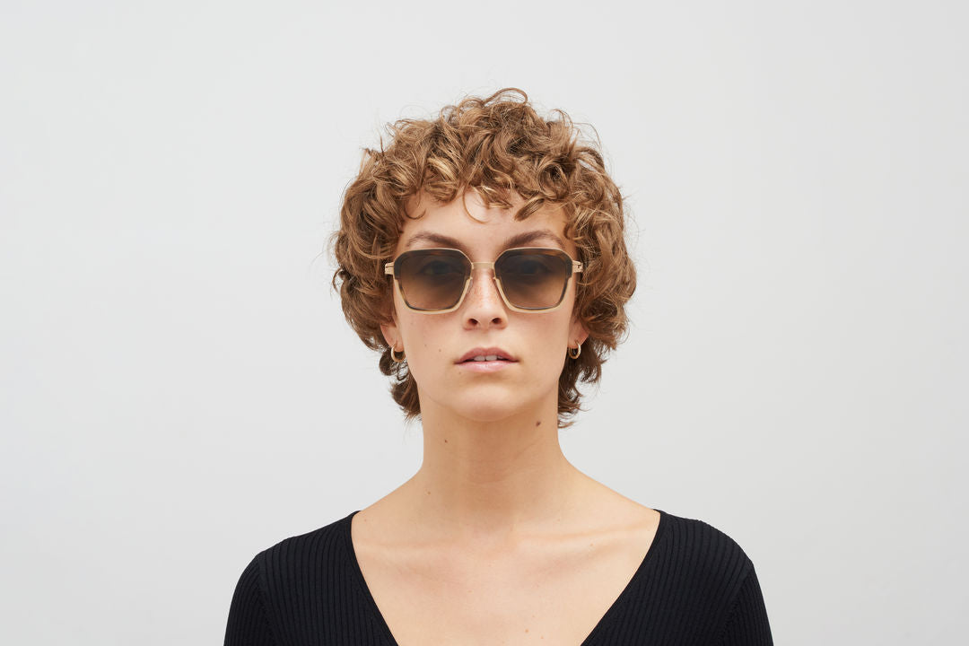 MYKITA MISTY A80 Champagne Gold/Galapagos / Raw Brown Gradient