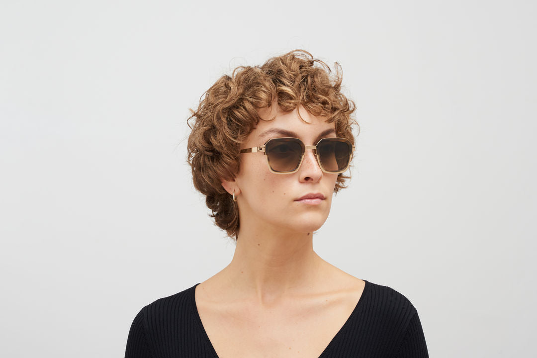 MYKITA MISTY A80 Champagne Gold/Galapagos / Raw Brown Gradient