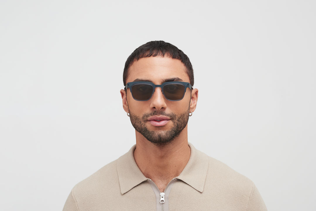 MYKITA RAYMOND A62 Indigo/Deep Ocean / Raw Brown Solid