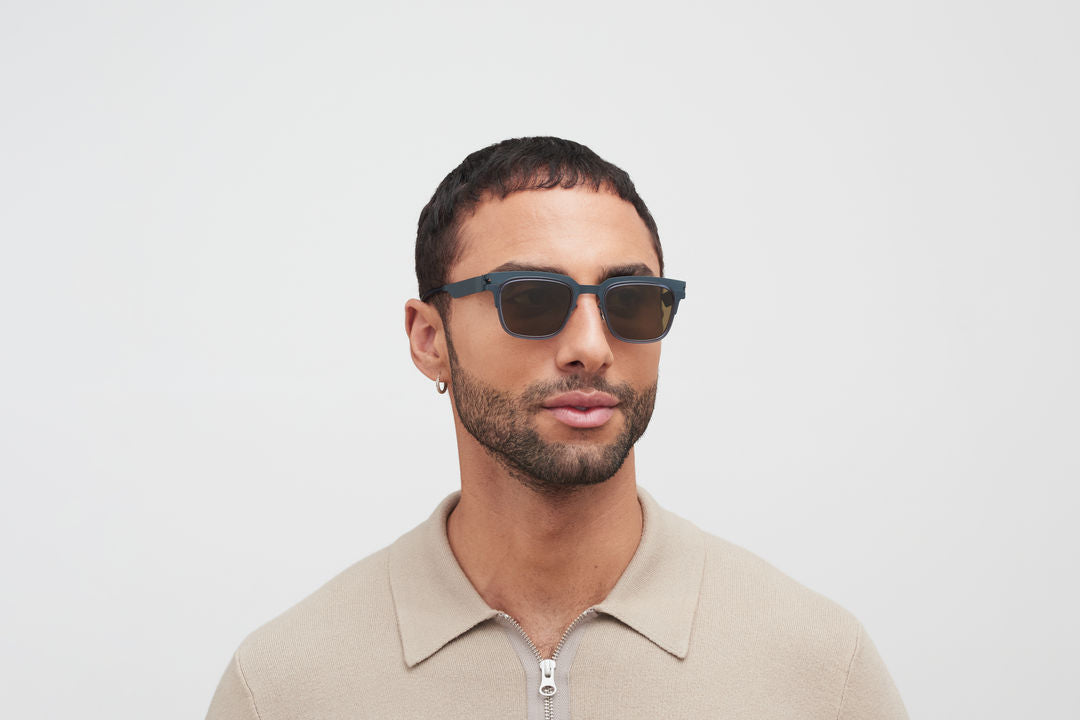 MYKITA RAYMOND A62 Indigo/Deep Ocean / Raw Brown Solid