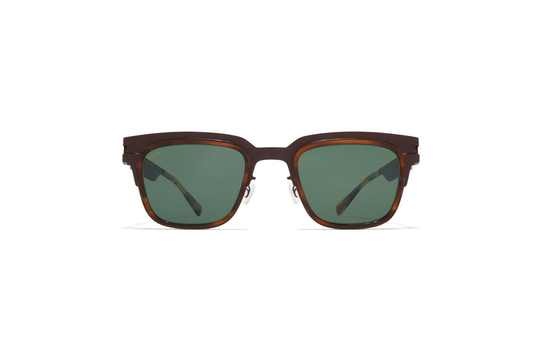 MYKITA RAYMOND A78 Dark Brown/Striped Brown / Polarized Pro Green 15