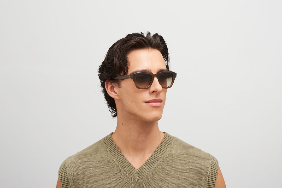 MYKITA KIENE Chilled Raw Galapagos/Silver / Raw Brown Gradient